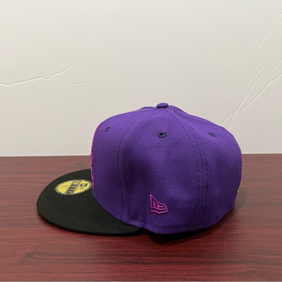 New Era, 59Fifty Fitted Hat, New York Mets, Purple & Black - Picture 7 of 15